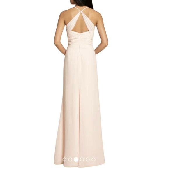 HAYLEY PAIGE OCCASIONS Formal Bridesmaid Dress Gown 5955 Blush - Sz 12 - NWT - Picture 2 of 10